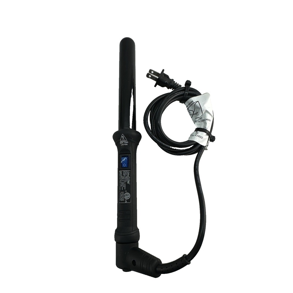 NuMe Hair Styling Wand Curling Iron Model HB025U 42-70 Watt 1" Swivel Cord Black
